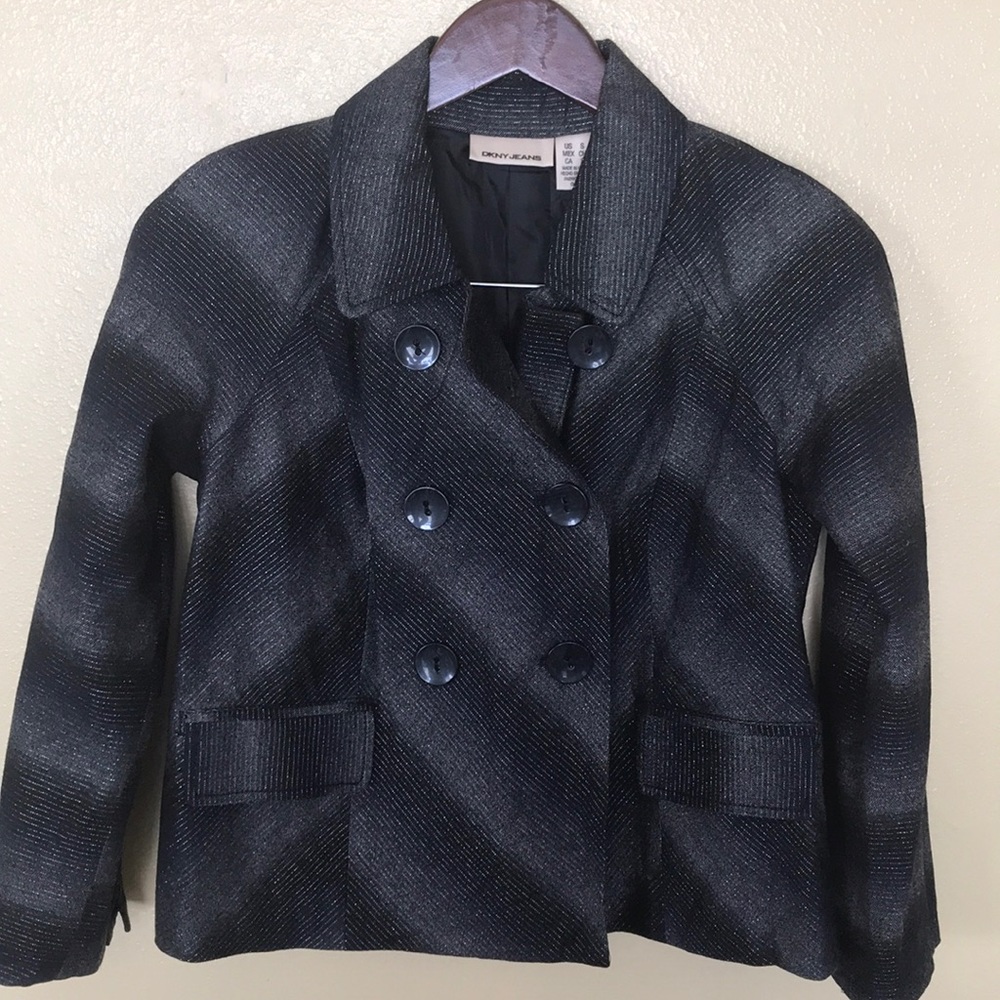 DKNY JEANS metallic double breasted Jacket S